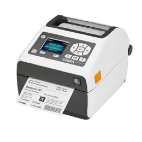 Zebra ZD620d Healthcare, 12 dots/mm (300 dpi), cutter, RTC, display, EPLII, ZPLII, USB, RS232, Ethernet, white
