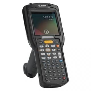Zebra MC3200 Standard adatgyűjtő: 1D, lézer, billentyűzet (28 gomb, numerikus), egyenesen olvas, kijelző, 7.6 cm (3''), Bluetooth, Wi-Fi (802.11a/b/g/n), Micro SD foglalat (max. 32GB), TI OMAP 4, 800MHz, RAM: 512 MB, Flash: 2GB, Win Embedded Compact 7, IP54, tartalmaz.: akkumulátor 2740mAh