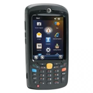 Zebra MC55X adatgyűjtő: 2D, imager, billentyűzet (numerikus), kijelző (érintő kijelző, szín, VGA), hangszóró, vibration, fényerő: 900cd, 8.9 cm (3.5''), USB, Wi-Fi (802.11a/b/g/n), Micro SD foglalat (max. 32GB), TI OMAP 4, 800MHz, RAM: 512 MB, Flash: 2GB, Win 6.5, IP64, MIL-STD 810G, tartalmaz.: akkumulátor, 3600 mAh, külön rendelendő: töltő kábel, tápegység
