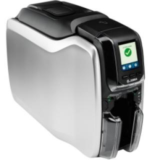 Zebra ZC300 kártya nyomtató, egyoldalas, TT (4 szín), 900 kártya/óra, 300 dpi, kártya adagoló, LCD kijelző, USB